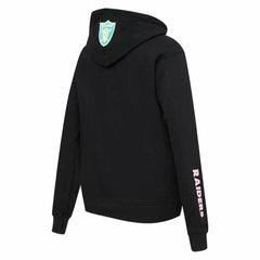 Las Vegas Raiders Pro Standard Women's Neon Fleece Pullover Hoodie - Black for sale