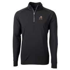 Cleveland Browns Cutter & Buck Adapt Eco Knit Stretch Recycled Big & Tall Quarter-Zip Throwback Pullover Top - Black discount
