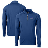 Seattle Seahawks Cutter & Buck Adapt Eco Knit Stretch Recycled Big & Tall Quarter-Zip Throwback Pullover Top - Royal discount