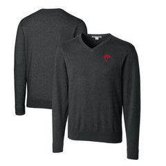 Buffalo Bills Cutter & Buck Throwback Logo Lakemont Tri-Blend Big & Tall V-Neck Pullover Sweater - Heather Charcoal outlet