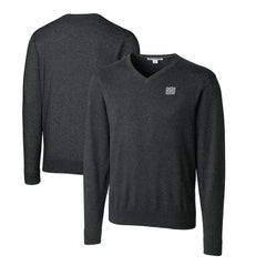 New York Giants Cutter & Buck Throwback Logo Lakemont Tri-Blend Big & Tall V-Neck Pullover Sweater - Heather Charcoal on sale