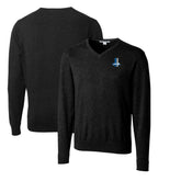 Detroit Lions Cutter & Buck Throwback Logo Lakemont Tri-Blend Big & Tall V-Neck Pullover Sweater - Black cheap