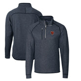 Chicago Bears Cutter & Buck Mainsail Sweater-Knit Big & Tall Half-Zip Pullover Jacket - Heather Navy online
