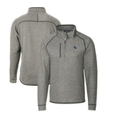 Indianapolis Colts Cutter & Buck Mainsail Sweater-Knit Big & Tall Half-Zip Pullover Jacket - Heather Gray discount