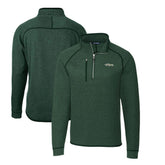New York Jets Cutter & Buck Mainsail Sweater-Knit Big & Tall Half-Zip Pullover Jacket - Heather Green outlet