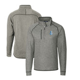 Detroit Lions Cutter & Buck Mainsail Sweater-Knit Big & Tall Half-Zip Pullover Jacket - Heather Gray on sale