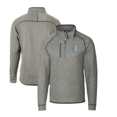 Detroit Lions Cutter & Buck Mainsail Sweater-Knit Big & Tall Half-Zip Pullover Jacket - Heather Gray on sale