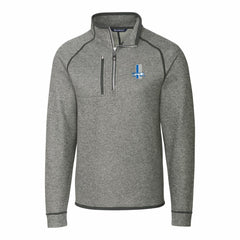 Detroit Lions Cutter & Buck Mainsail Sweater-Knit Big & Tall Half-Zip Pullover Jacket - Heather Gray on sale