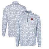 Denver Broncos Cutter & Buck Throwback Logo Big & Tall Traverse Camo Print Stretch Quarter-Zip Pullover Top - Charcoal on sale