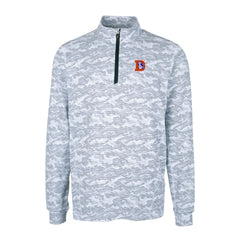 Denver Broncos Cutter & Buck Throwback Logo Big & Tall Traverse Camo Print Stretch Quarter-Zip Pullover Top - Charcoal on sale