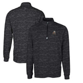 Cleveland Browns Cutter & Buck Throwback Logo Big & Tall Traverse Camo Print Stretch Quarter-Zip Pullover Top - Black cheap
