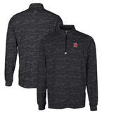 Tampa Bay Buccaneers Cutter & Buck Throwback Logo Big & Tall Traverse Camo Print Stretch Quarter-Zip Pullover Top - Black cheap