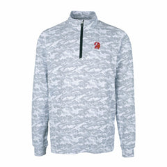 Tampa Bay Buccaneers Cutter & Buck Throwback Logo Big & Tall Traverse Camo Print Stretch Quarter-Zip Pullover Top - Charcoal on sale