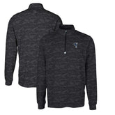 Indianapolis Colts Cutter & Buck Throwback Logo Big & Tall Traverse Camo Print Stretch Quarter-Zip Pullover Top - Black for sale