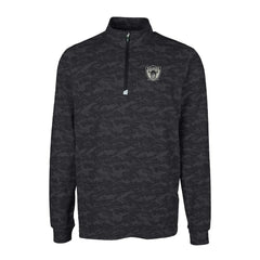 Las Vegas Raiders Cutter & Buck Throwback Logo Big & Tall Traverse Camo Print Stretch Quarter-Zip Pullover Top - Black on sale