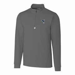 Indianapolis Colts Cutter & Buck Throwback Logo Traverse Stretch Quarter-Zip Big & Tall Pullover Top - Steel for sale