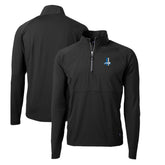 Detroit Lions Cutter & Buck Adapt Eco Knit Hybrid Recycled Quarter-Zip Throwback Pullover Top - Black online