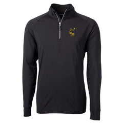 Pittsburgh Steelers Cutter & Buck Adapt Eco Knit Stretch Recycled Quarter-Zip Throwback Pullover Top - Black cheap