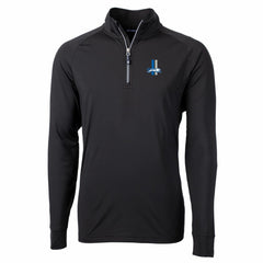 Detroit Lions Cutter & Buck Adapt Eco Knit Stretch Recycled Quarter-Zip Throwback Pullover Top - Black sale