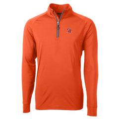 Tampa Bay Buccaneers Cutter & Buck Adapt Eco Knit Stretch Recycled Quarter-Zip Throwback Pullover Top - Orange on sale