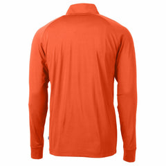 Denver Broncos Cutter & Buck Adapt Eco Knit Stretch Recycled Quarter-Zip Throwback Pullover Top - Orange sale