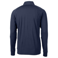 New York Giants Cutter & Buck Adapt Eco Knit Stretch Recycled Quarter-Zip Throwback Pullover Top - Navy sale