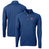 Denver Broncos Cutter & Buck Adapt Eco Knit Stretch Recycled Quarter-Zip Throwback Pullover Top - Royal outlet