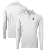 Tampa Bay Buccaneers Cutter & Buck Adapt Eco Knit Stretch Recycled Quarter-Zip Throwback Pullover Top - White discount