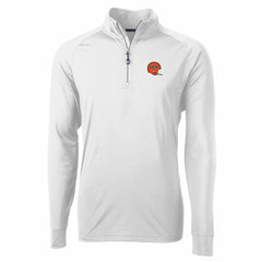 Cincinnati Bengals Cutter & Buck Adapt Eco Knit Stretch Recycled Quarter-Zip Throwback Pullover Top - White online