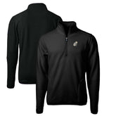 New Orleans Saints Cutter & Buck Throwback Eco Sherpa Fleece Quarter-Zip Pullover Jacket - Black sale