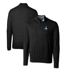 Detroit Lions Cutter & Buck Throwback Logo Lakemont Tri-Blend Quarter-Zip Pullover Sweater - Black discount