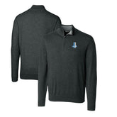 Detroit Lions Cutter & Buck Throwback Logo Lakemont Tri-Blend Quarter-Zip Pullover Sweater - Heather Charcoal cheap