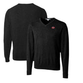 San Francisco 49ers Cutter & Buck Throwback Logo Lakemont Tri-Blend V-Neck Pullover Sweater - Black discount