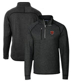 Chicago Bears Cutter & Buck Throwback Logo Mainsail Sweater-Knit Half-Zip Pullover Jacket - Heather Charcoal sale