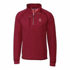 Tampa Bay Buccaneers Cutter & Buck Mainsail Sweater-Knit Half-Zip Pullover Jacket - Red discount