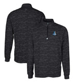 Detroit Lions Cutter & Buck Throwback Logo Traverse Camo Print Stretch Quarter-Zip Pullover Top - Black sale