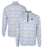 Cleveland Browns Cutter & Buck Throwback Logo Traverse Camo Print Stretch Quarter-Zip Pullover Top - Charcoal discount