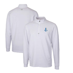 Detroit Lions Cutter & Buck Throwback Logo Traverse Stretch Quarter-Zip Pullover Top - White on sale