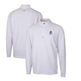 New England Patriots Cutter & Buck Throwback Logo Traverse Stretch Quarter-Zip Pullover Top - White for sale
