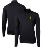 Green Bay Packers Cutter & Buck Throwback Logo Virtue Eco Pique Recycled Quarter-Zip Pullover Top - Black sale