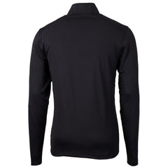 San Francisco 49ers Cutter & Buck Throwback Logo Virtue Eco Pique Recycled Quarter-Zip Pullover Top - Black for sale