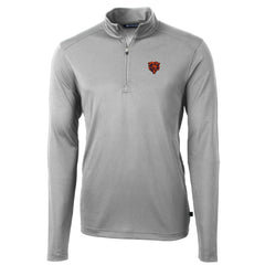 Chicago Bears Cutter & Buck Throwback Logo Virtue Eco Pique Recycled Quarter-Zip Pullover Top - Gray online