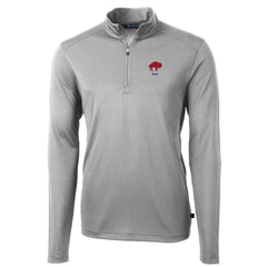 Buffalo Bills Cutter & Buck Throwback Logo Virtue Eco Pique Recycled Quarter-Zip Pullover Top - Gray discount