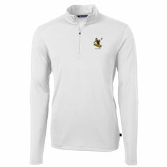 Pittsburgh Steelers Cutter & Buck Throwback Logo Virtue Eco Pique Recycled Quarter-Zip Pullover Top - White on sale