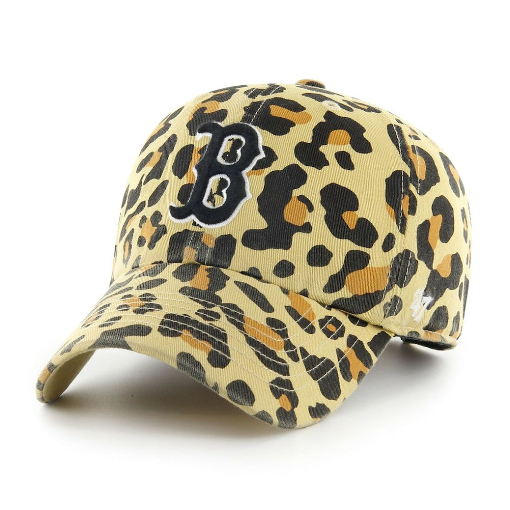 Boston Red Sox Women's Primary Team Logo Clean Up Adjustable Hat - Tan | 47 brand