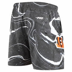 Cincinnati Bengals Pro Standard Allover Marble Print Shorts - Black outlet