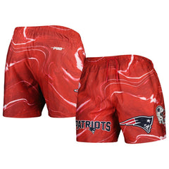 New England Patriots Pro Standard Allover Marble Print Shorts - Red discount