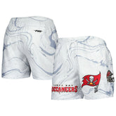 Tampa Bay Buccaneers Pro Standard Allover Marble Print Shorts - White discount