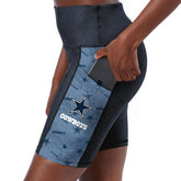 Dallas Cowboys Certo Women's High Waist Two-Pocket Biker Shorts - Navy online