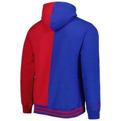 Philadelphia 76ers Hardwood Classics Split Pullover Hoodie - Royal/Red | Mitchell & Ness cheap